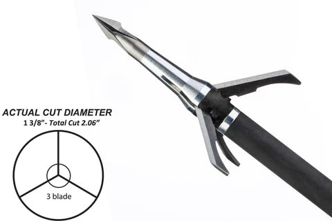 Grim Reaper Broadheads - Pro 3 Blade Mechanical - 125gr