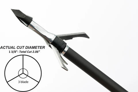 Grim Reaper Broadheads - Razortip 3 Blade Mechanical - 125gr