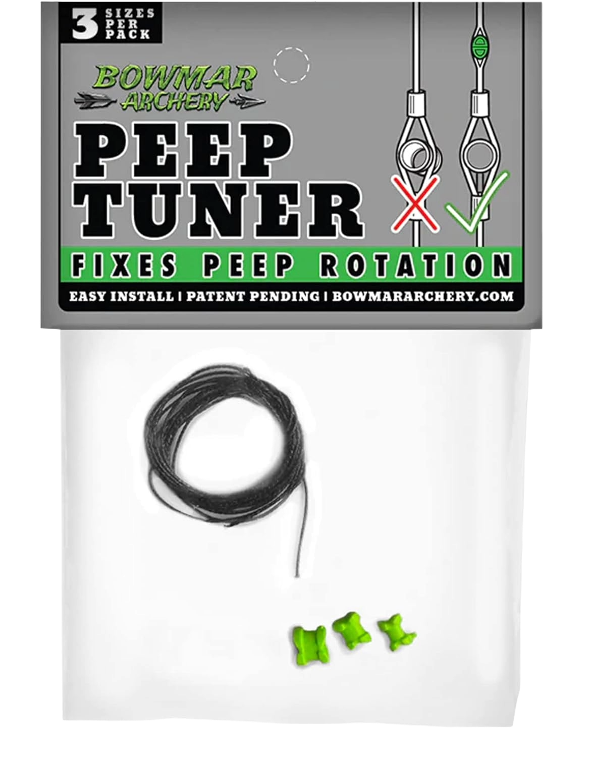 Bowmar - Peep Tuner - Green