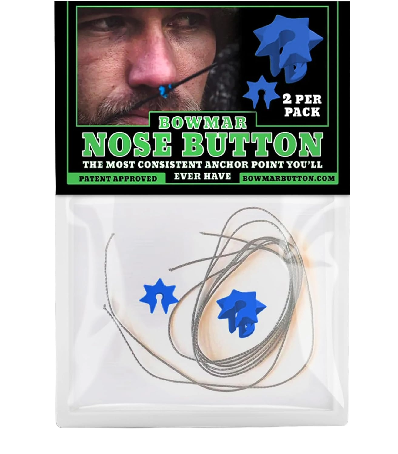 Bowmar - Nose Button - Blue