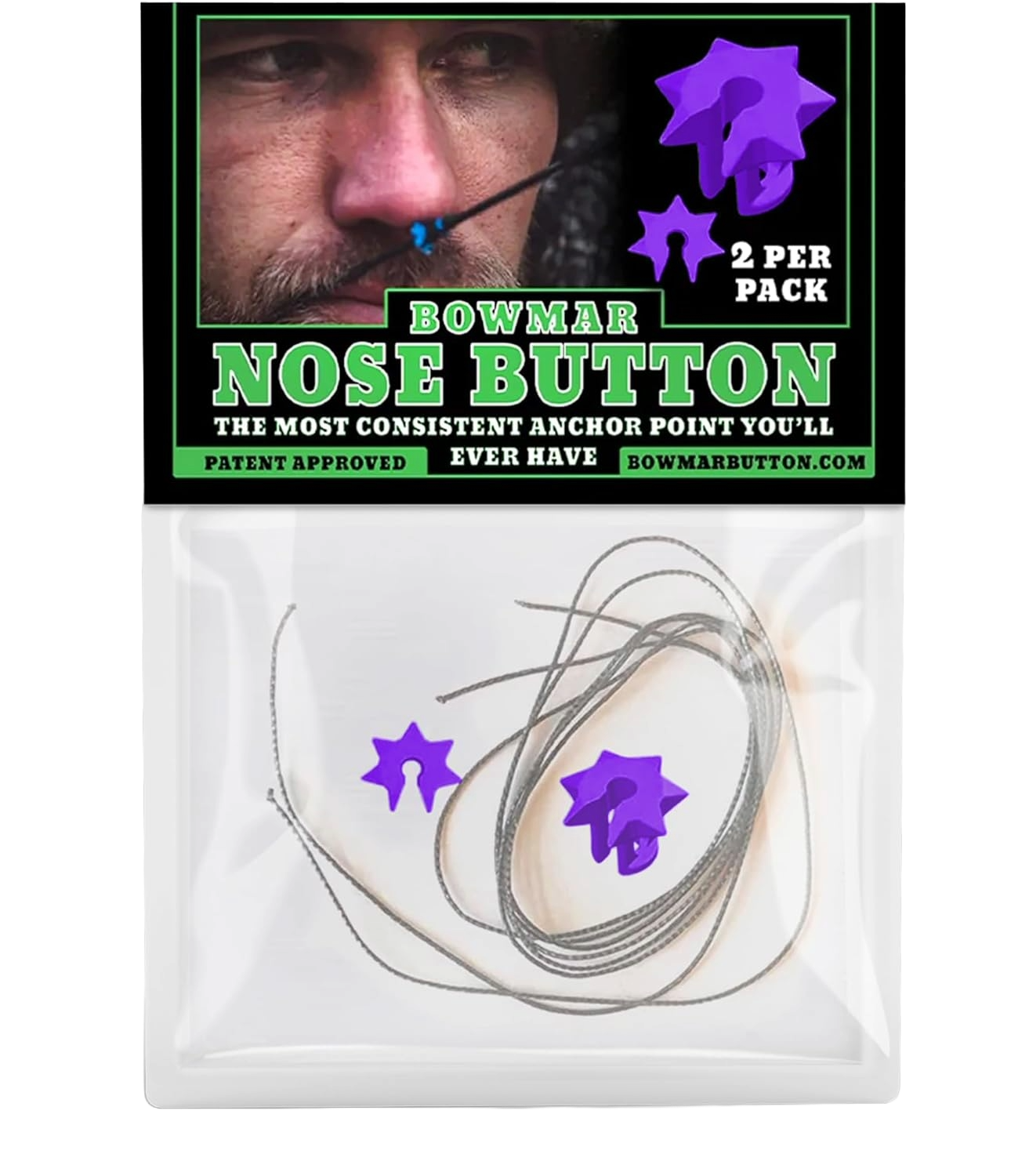 Bowmar - Nose Button - Purple