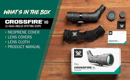 Vortex - Crossfire HD - 16-45x65 Spotting Scope - Angled