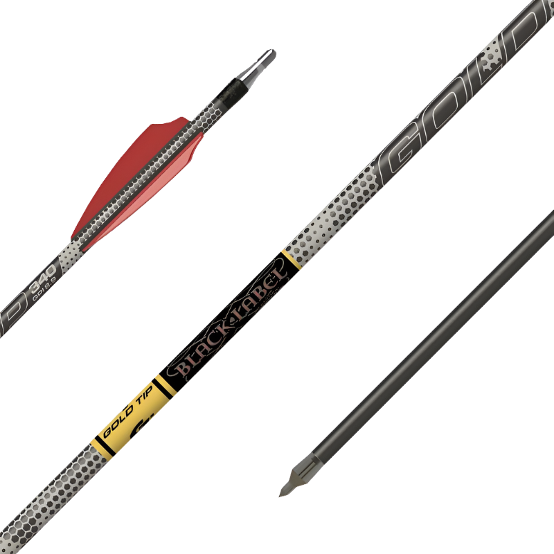 Gold Tip - Black Label - Fletched (6)