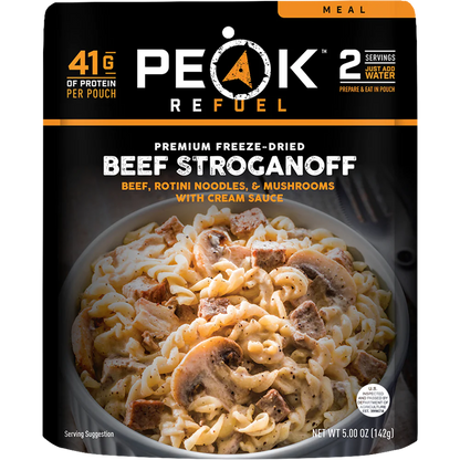 PEAK - Refuel Freeze-Dried Meals - Beef Stroganoff