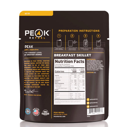 PEAK - Refuel Freeze-Dried Meals - Breakfast Skillet