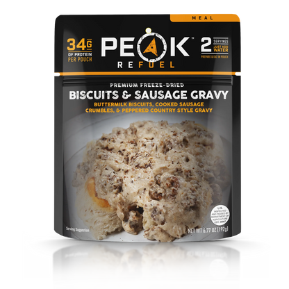 PEAK - Refuel Freeze-Dried Meals - Biscuits & Sausage Gravy