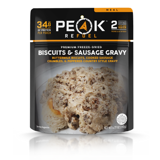 PEAK - Refuel Freeze-Dried Meals - Biscuits & Sausage Gravy