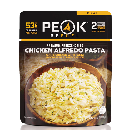 PEAK - Refuel Freeze-Dried Meals - Chicken Alfredo Pasta