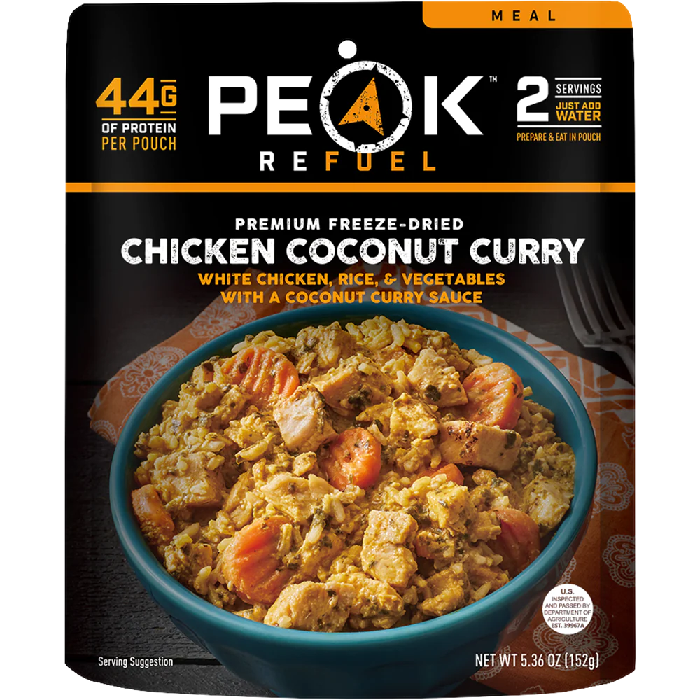 PEAK - Refuel Freeze-Dried Meals - Chicken Coconut Curry