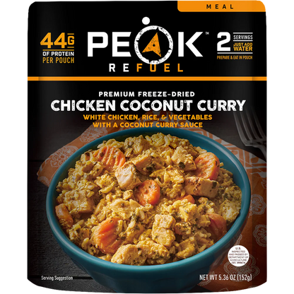 PEAK - Refuel Freeze-Dried Meals - Chicken Coconut Curry