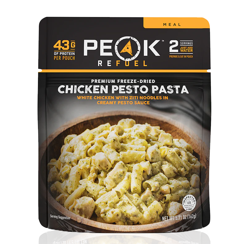 PEAK - Refuel Repas lyophilisés - Pâtes au poulet et pesto