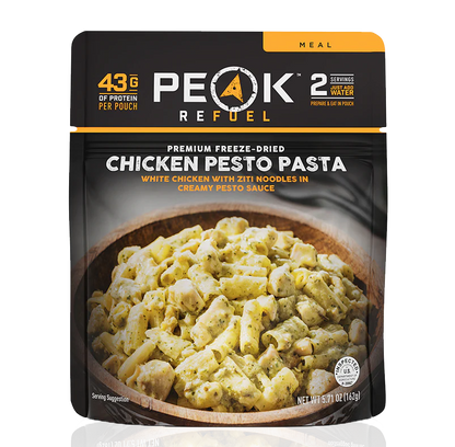 PEAK - Refuel Repas lyophilisés - Pâtes au poulet et pesto