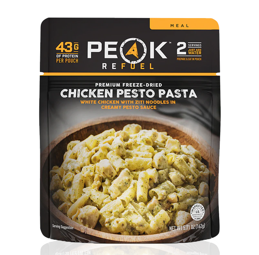 PEAK - Refuel Repas lyophilisés - Pâtes au poulet et pesto