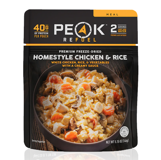 PEAK - Refuel Freeze-Dried Meals - Homestyle Chicken and Rice