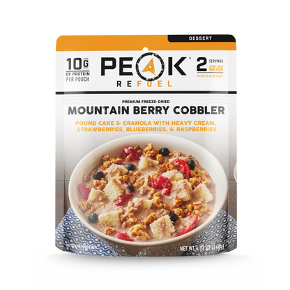 PEAK - Refuel Freeze-Dried Meals - Mountain Berry Cobbler