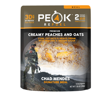 PEAK - Refuel Freeze-Dried Meals - Creamy Peaches and Oats