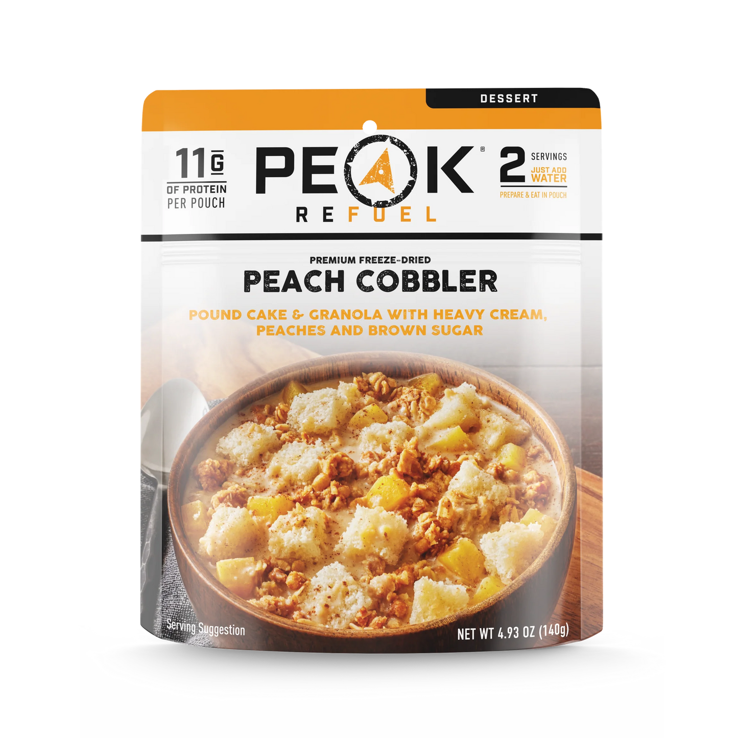 PEAK - Refuel Freeze-Dried Meals - Peach Cobbler