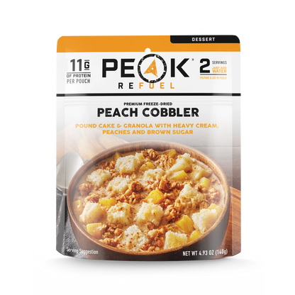 PEAK - Refuel Freeze-Dried Meals - Peach Cobbler