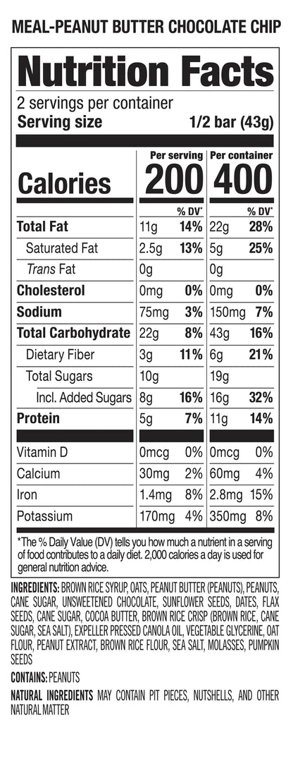 ProBar - Peanut Butter Chocolate Chip Meal Bar