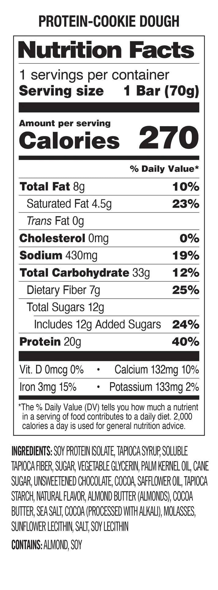 ProBar - Protein Bar - Cookie Dough