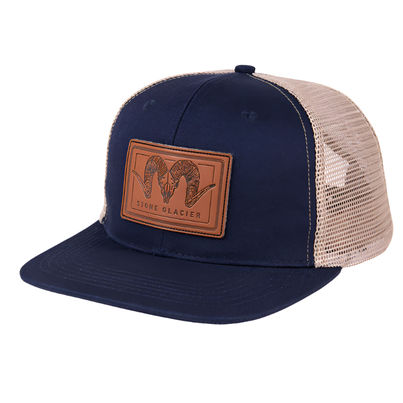 Stone Glacier - Casquette Trucker classique avec patch en cuir