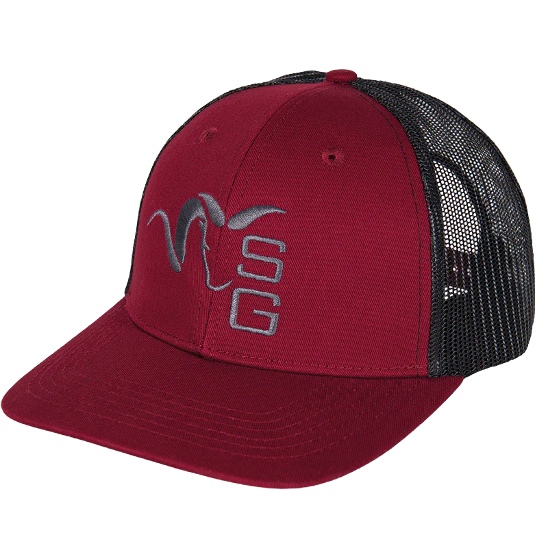 Stone Glacier - Centered Ram Trucker - Maroon - OSFM