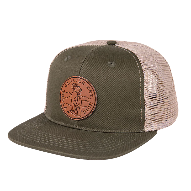 Stone Glacier - Casquette de camionneur en cuir Circle Ram