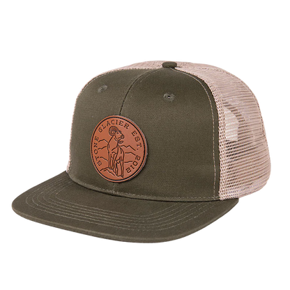 Stone Glacier - Casquette de camionneur en cuir Circle Ram