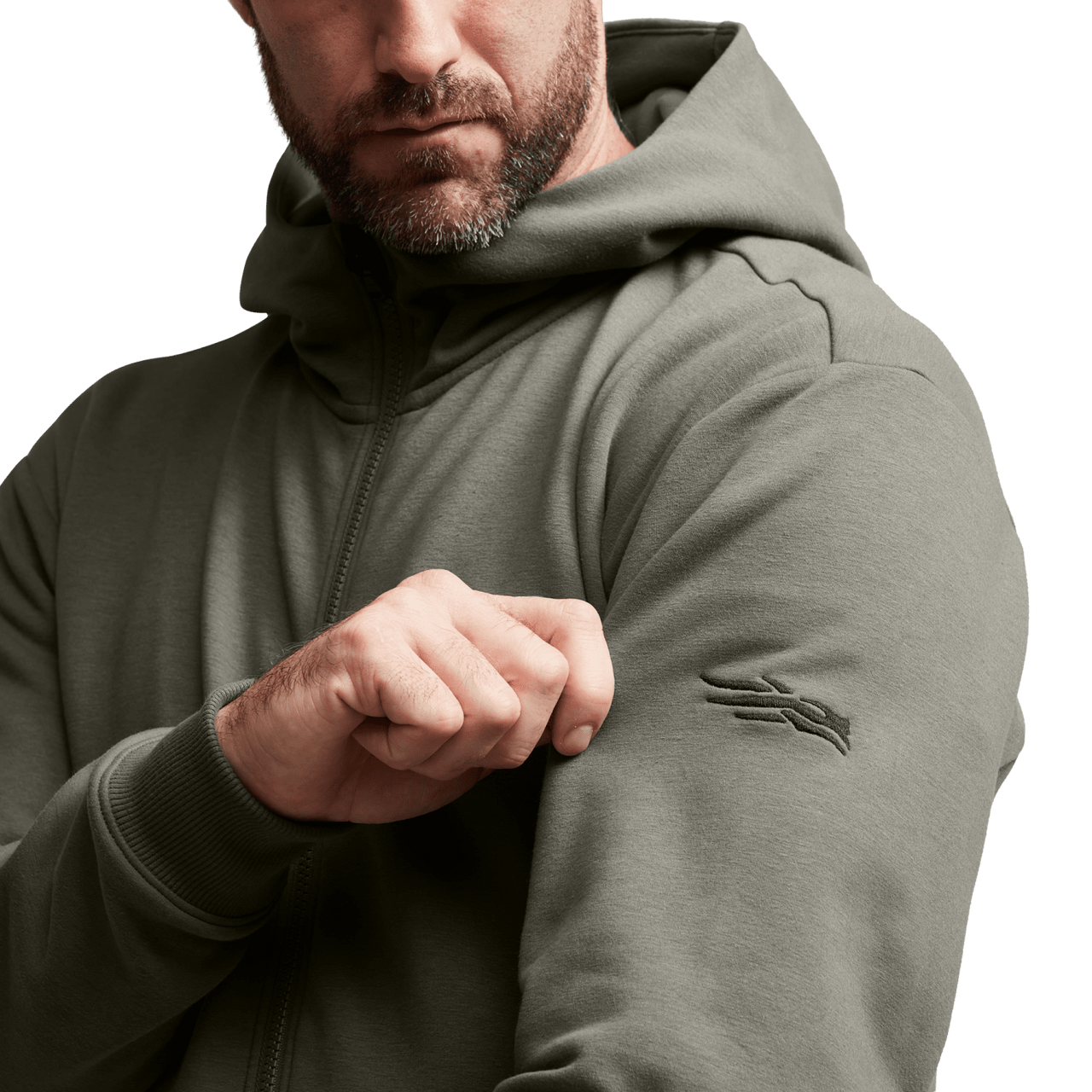 Sitka Gear - Sweat à capuche zippé Essential - Vert pruche - L