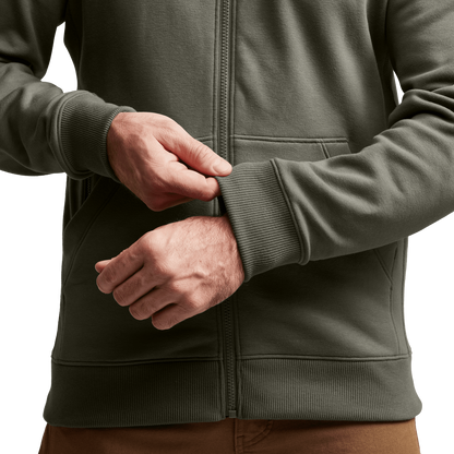 Sitka Gear - Sweat à capuche zippé Essential - Vert pruche - L