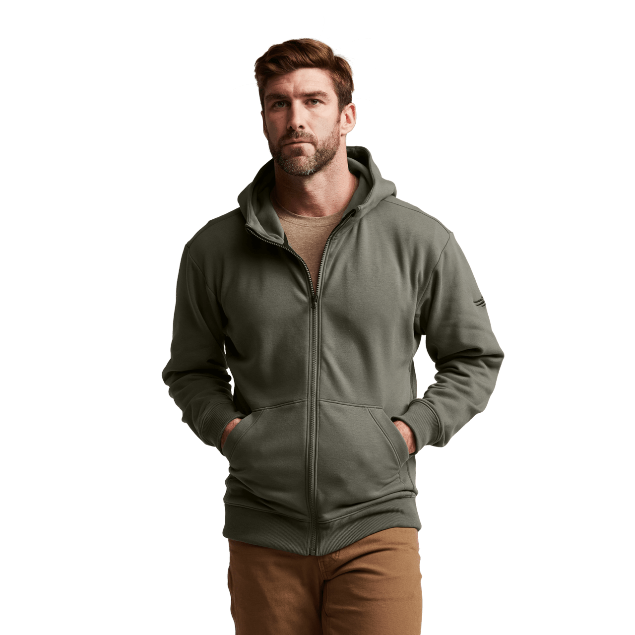 Sitka Gear - Sweat à capuche zippé Essential - Vert pruche - L