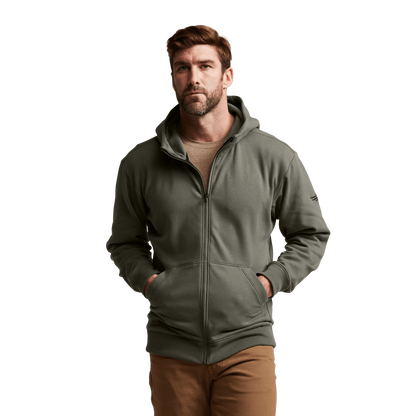 Sitka Gear - Sweat à capuche zippé Essential - Vert pruche - L