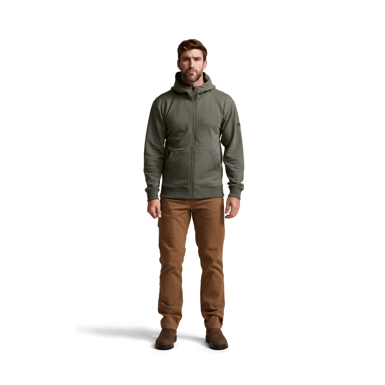 Sitka Gear - Sweat à capuche zippé Essential - Vert pruche - L