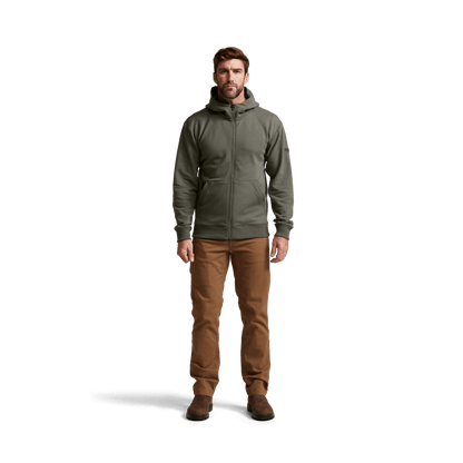 Sitka Gear - Sweat à capuche zippé Essential - Vert pruche - L