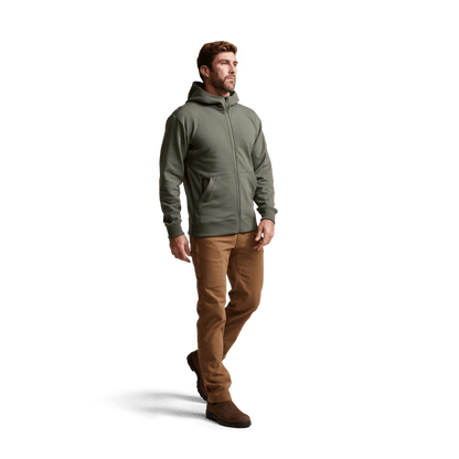 Sitka Gear - Sweat à capuche zippé Essential - Vert pruche - L