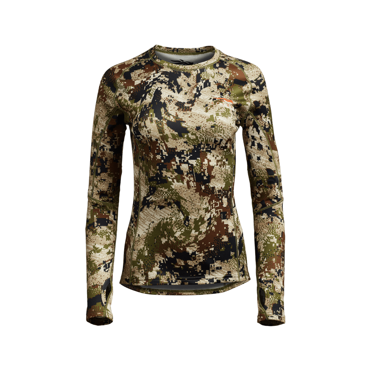 Sitka Gear - T-shirt ras du cou mi-épais Core pour femme à manches longues